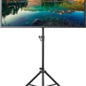 Tripod TV Stand – Portable TV Tripod for Flat Screens 32-70 Inch